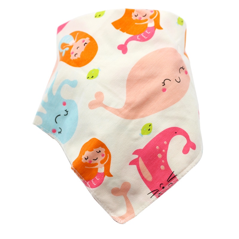 Baby Bibs Cotton Triangle Double Layers Cotton